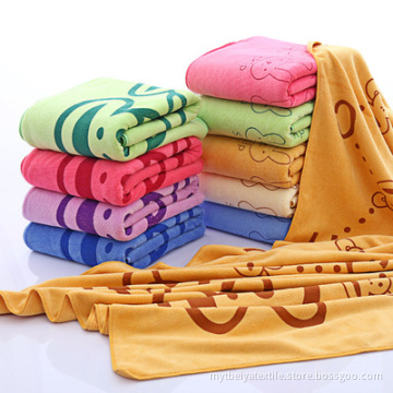 Printed with Comfortable Microfiber Fabric Yard For Bath Towel